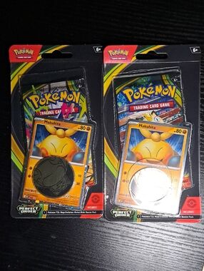 Pokemon Makuhita Pin & Booster Pack Duo - Yellow and Black Accents